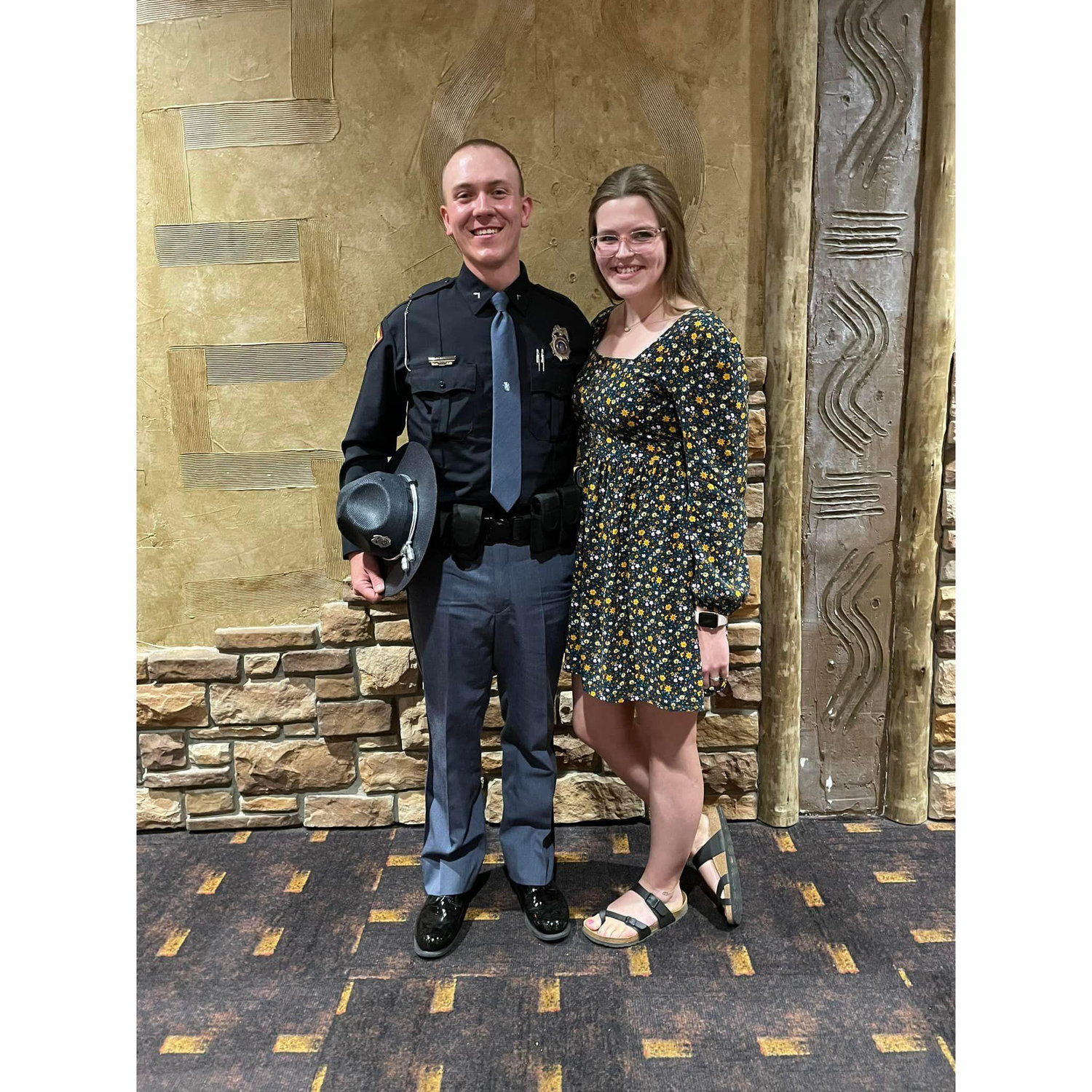 Of course, I had to add this huge milestone! It was such an honor to pin his badge on that day!