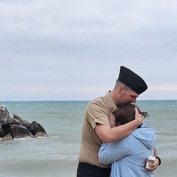 Proposal at Lake Michigan