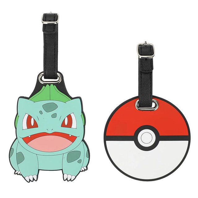 Pokemon Bulbasaur & Pokeball 2-Pack Luggage Straps