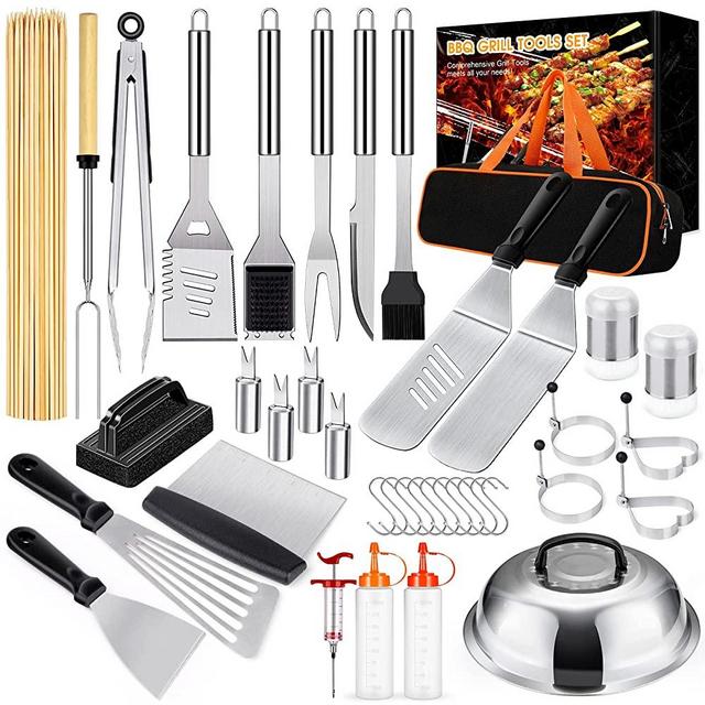 136 PCS Griddle Accessories Kit for Blackstone Camp Chef BBQ,Flat Top Grill  Accessories with Basting Cover,Professional Grilling Gift for Men and