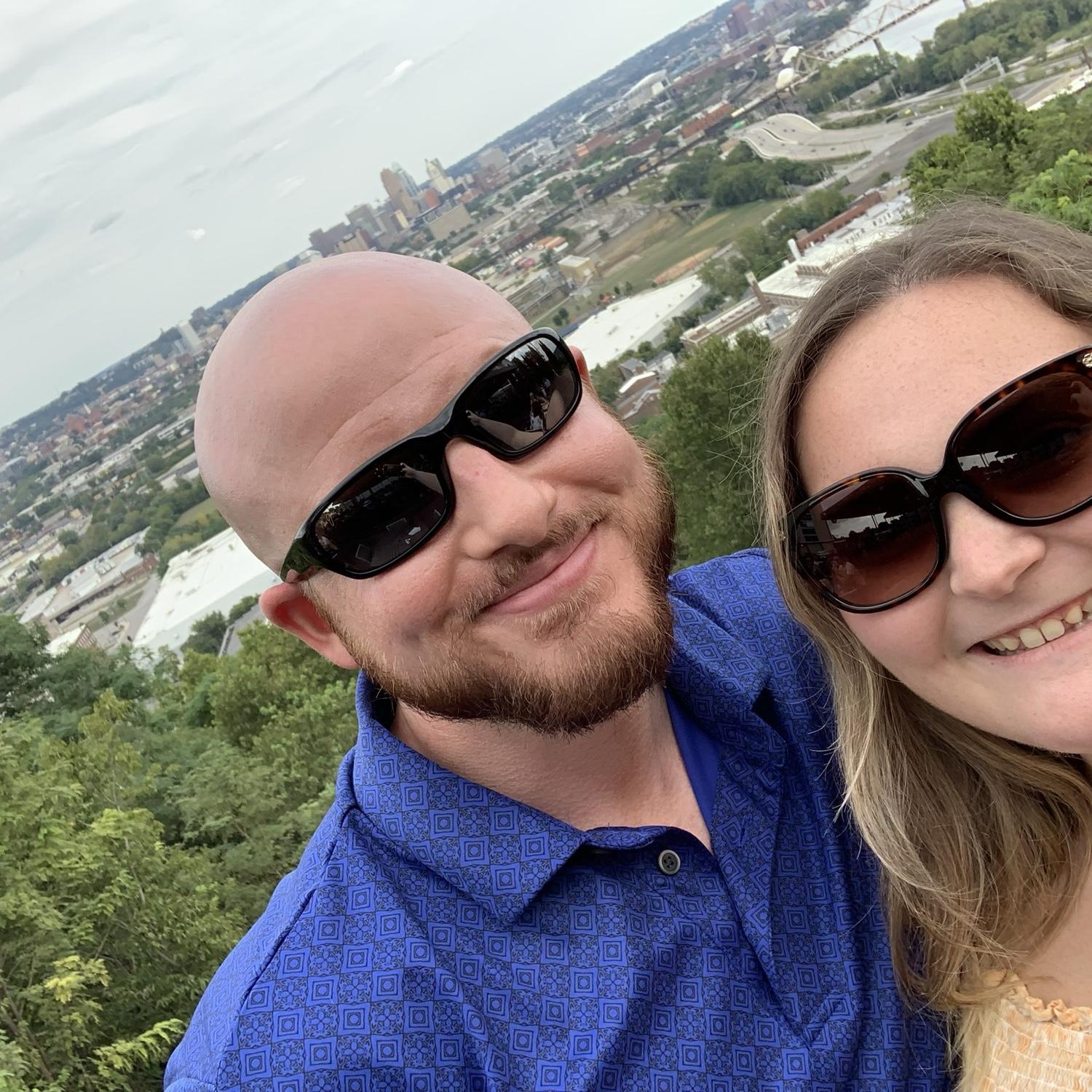 Our first photo together.