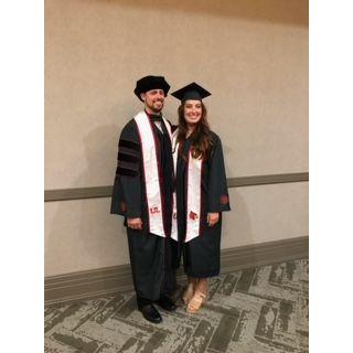Graduation day! Kyle receiving his M.D. and Chelsea receiving her bachelors.