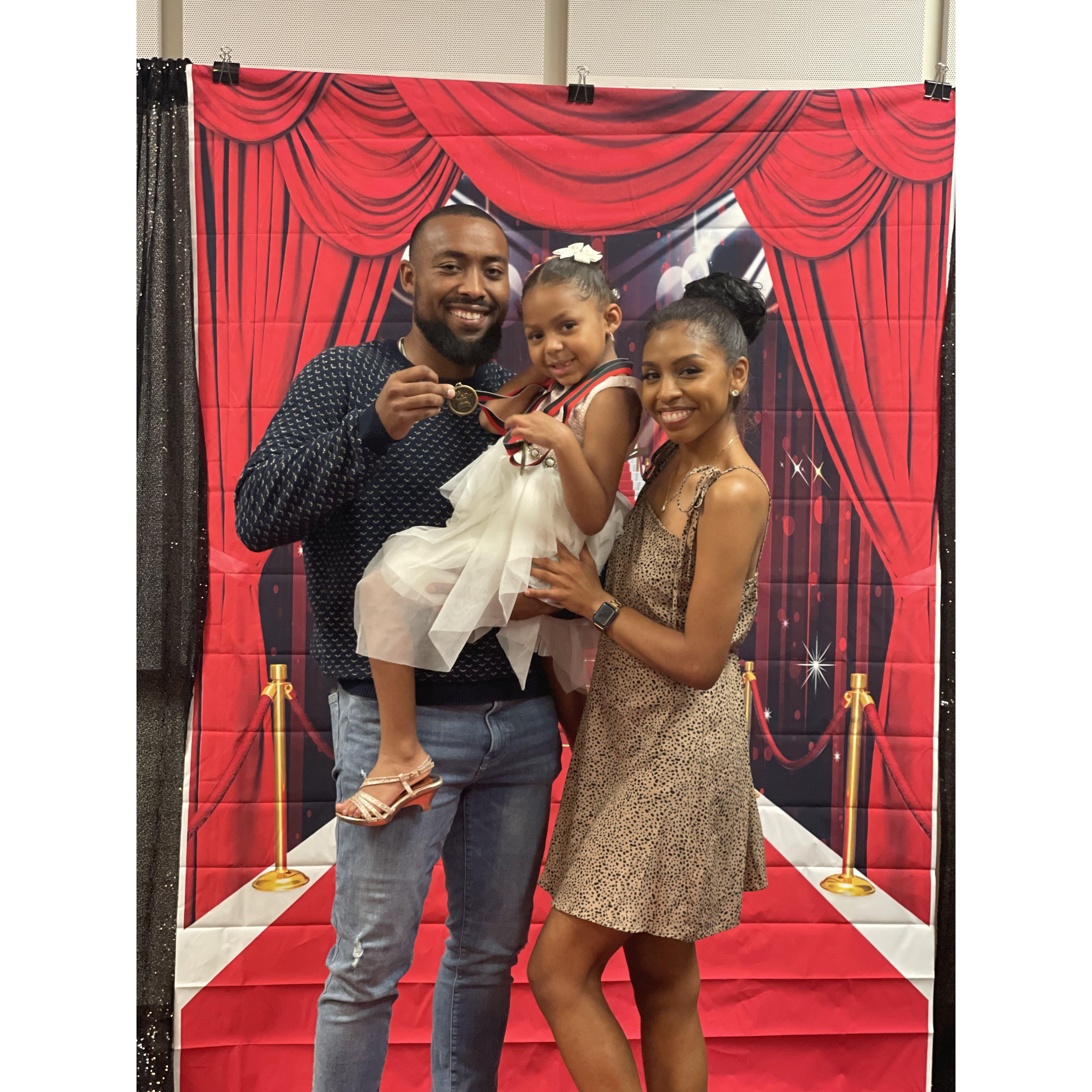 Celebrating our super smart girl, Lacey Lou at her PreK awards day!