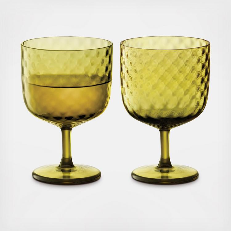 Drinking Glasses Tumblers Murano Sets: Set of 2 Coppa Martini Drinking  glasses - Octagonal - Original Murano Glass