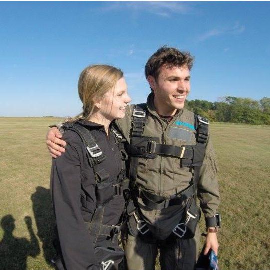 When we jumped out of a plane!