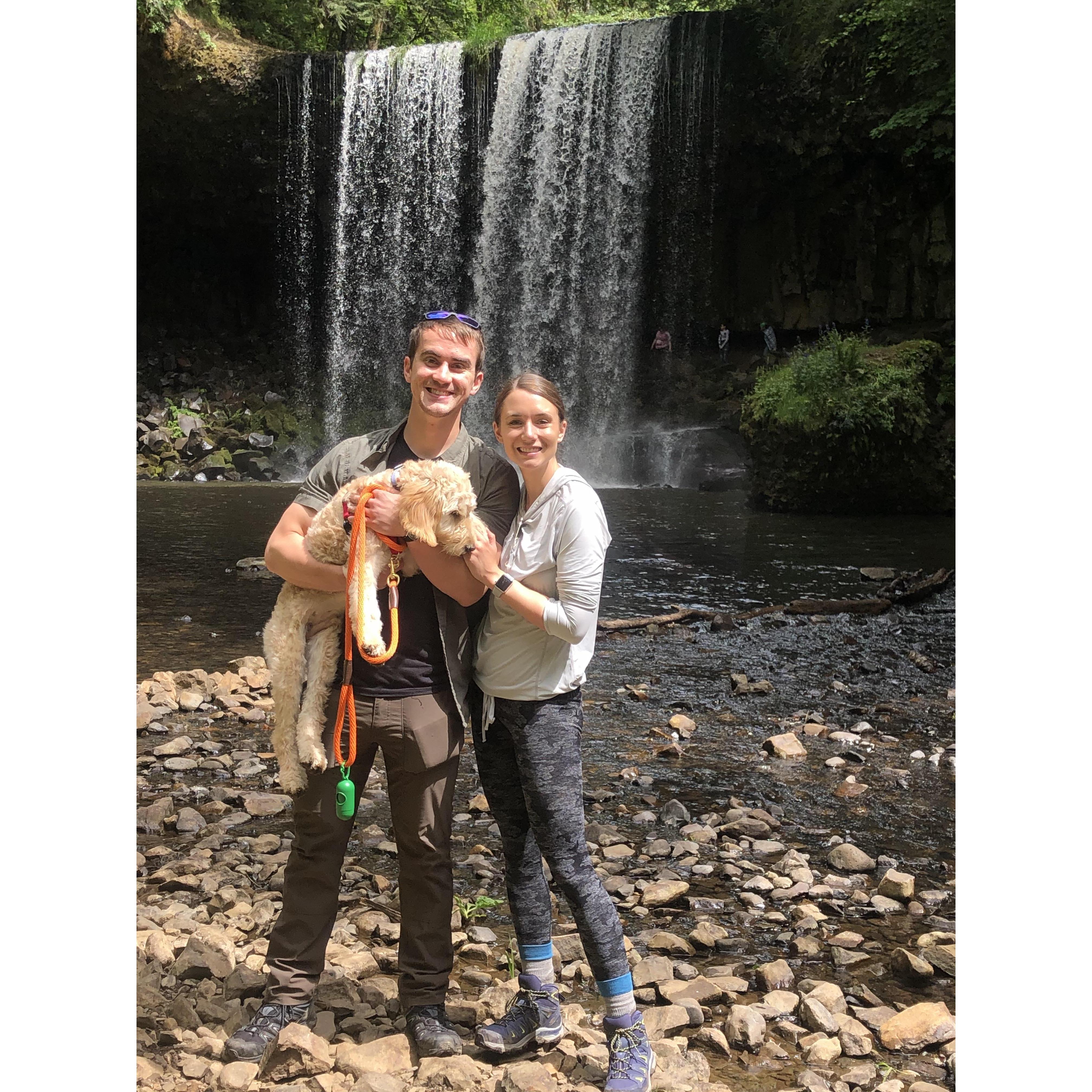 Ollie's first waterfall hike - May 2020