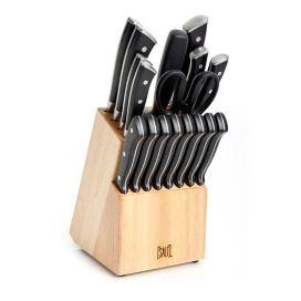 SALT™ Forged Triple Rivet 18-Piece Cutlery Set in Black