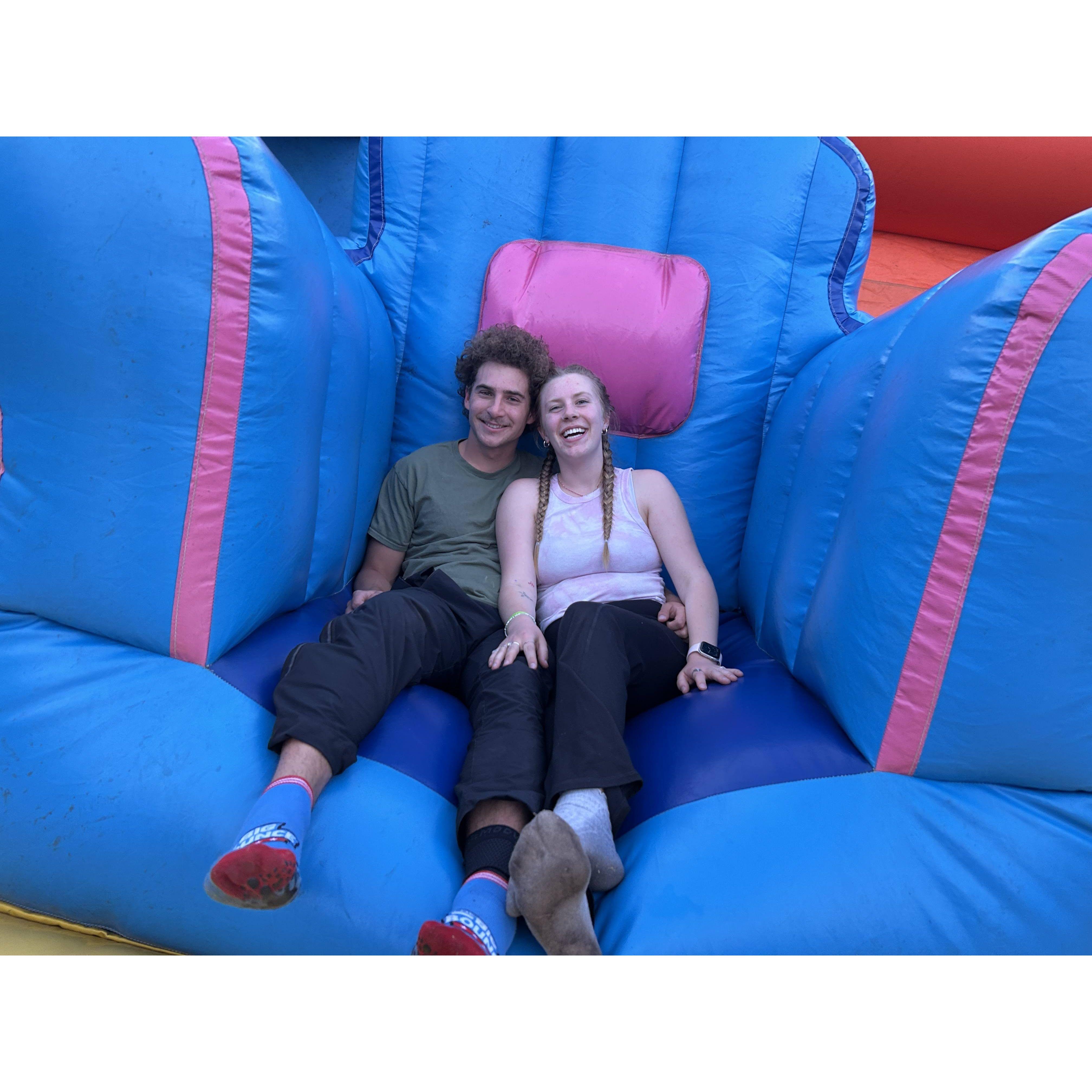 we skipped spring formal to go to a giant bounce house