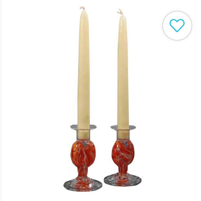 🕯️ Wedding Glass Candlesticks