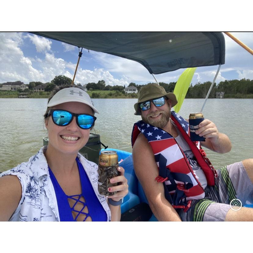 When we bought our pedal boat
