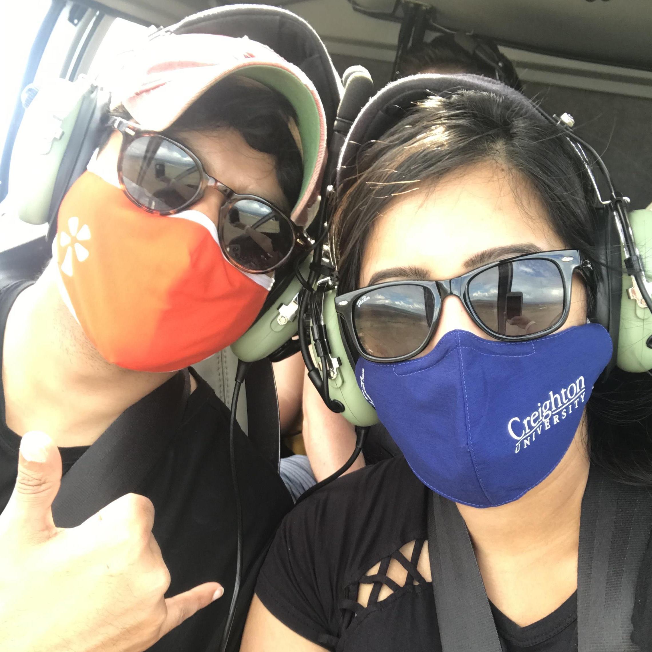 Sohan's first helicopter ride in Maui on Honeymoon #3!