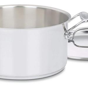Cuisinart 744-24 Chef's Classic Stainless Stockpot with Cover, 6-Quart