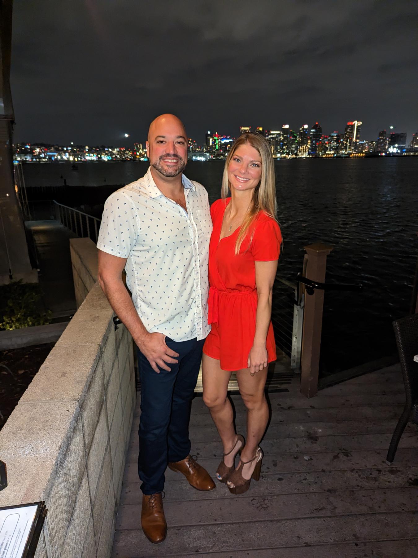 Celebration dinner after Gina’s ultramarathon…she couldn’t have done it without her 1 man crew, Michael (C Level in San Diego, CA)