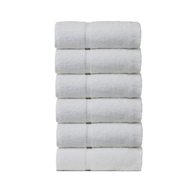 BC Bare Cotton Luxury Hotel Spa Towel Turkish Cotton Hand Towels, Set of 6