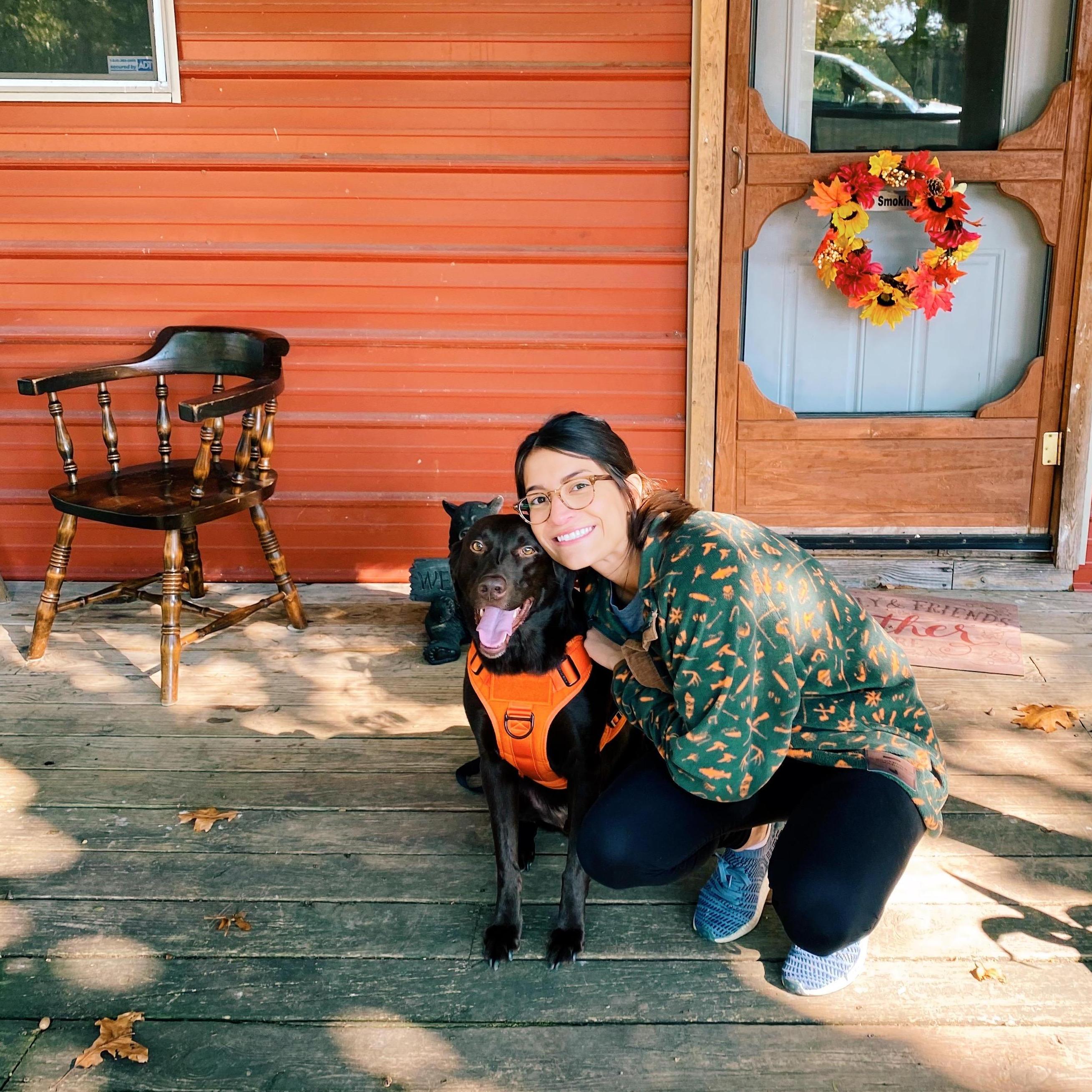 Hiking with Odie. Eureka Springs, AK.