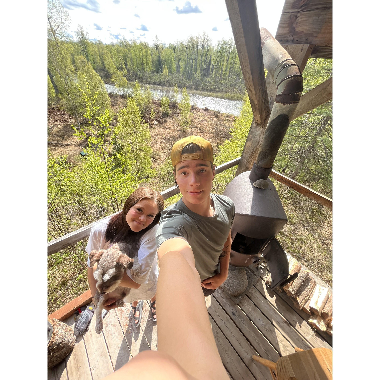 Brynly's first Talkeetna cabin trip!