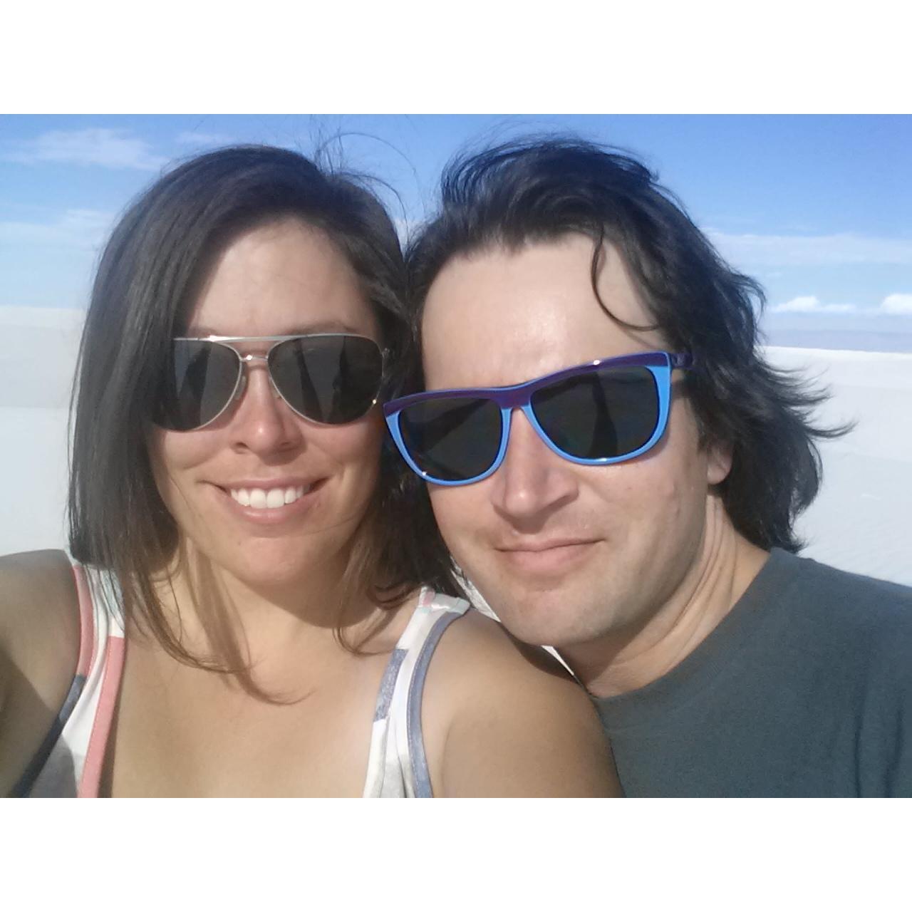 Spencer's first trip to White Sands, NM. We highly recommend you visit this place while you're in New Mexico.