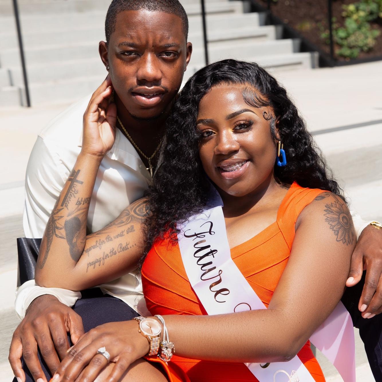 The soon to be Mr. and Mrs. Mfone ❤️