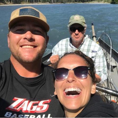 Floating the Hoh River with ole Skipper, Pat!