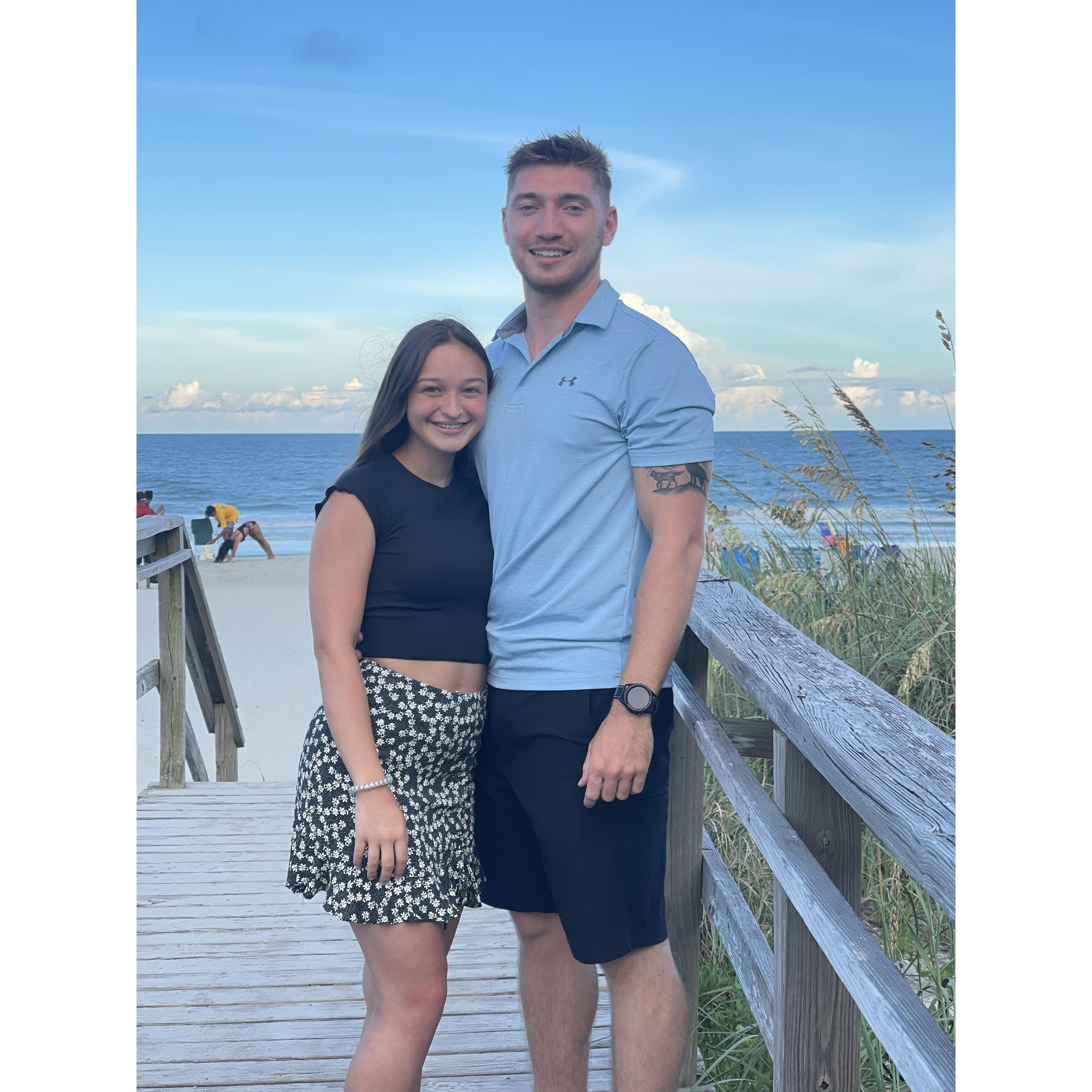 Our first beach trip together.
Summer 2021