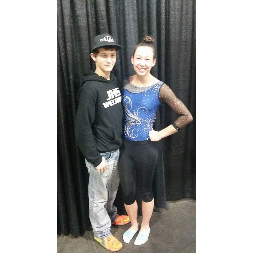 First time Cameron went to a gymnastics competition! (2015)