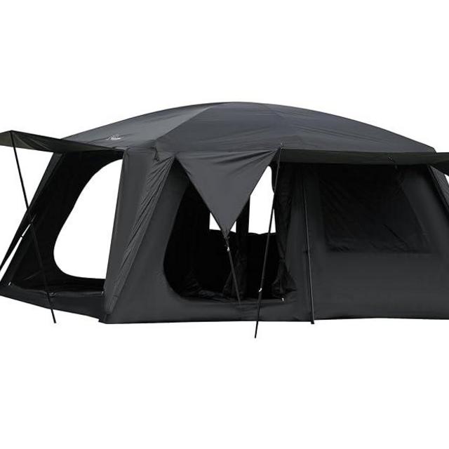 Vidalido 8-10 Person Camping Tent with 3 Door 2 Room Large Family Cabin Tents, Double Layer Waterproof Portable Glamping Tent, Big Tents for Outdoor Picnic Camping Hiking and Family Gathering