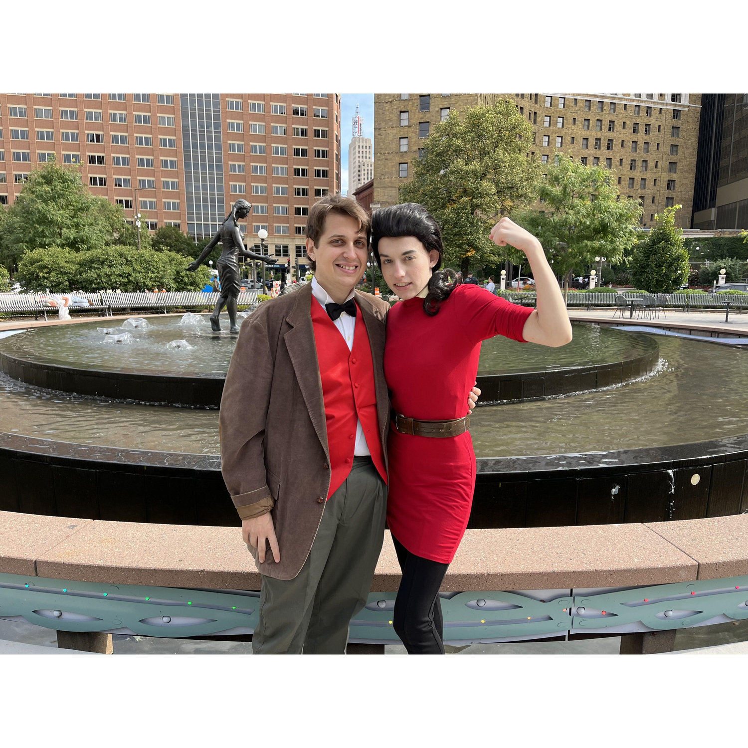 Cosplaying as Gaston and LeFou!