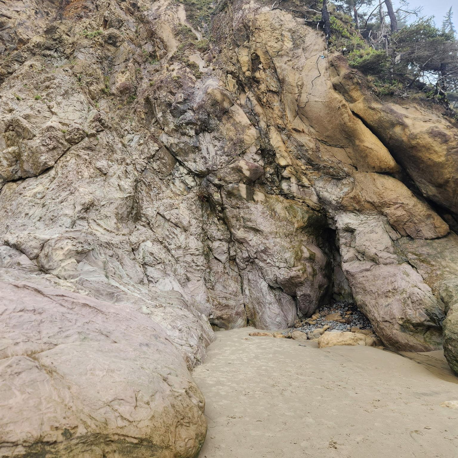 The exact spot where she said yes, there was a tiny waterfall running thru that was amusing