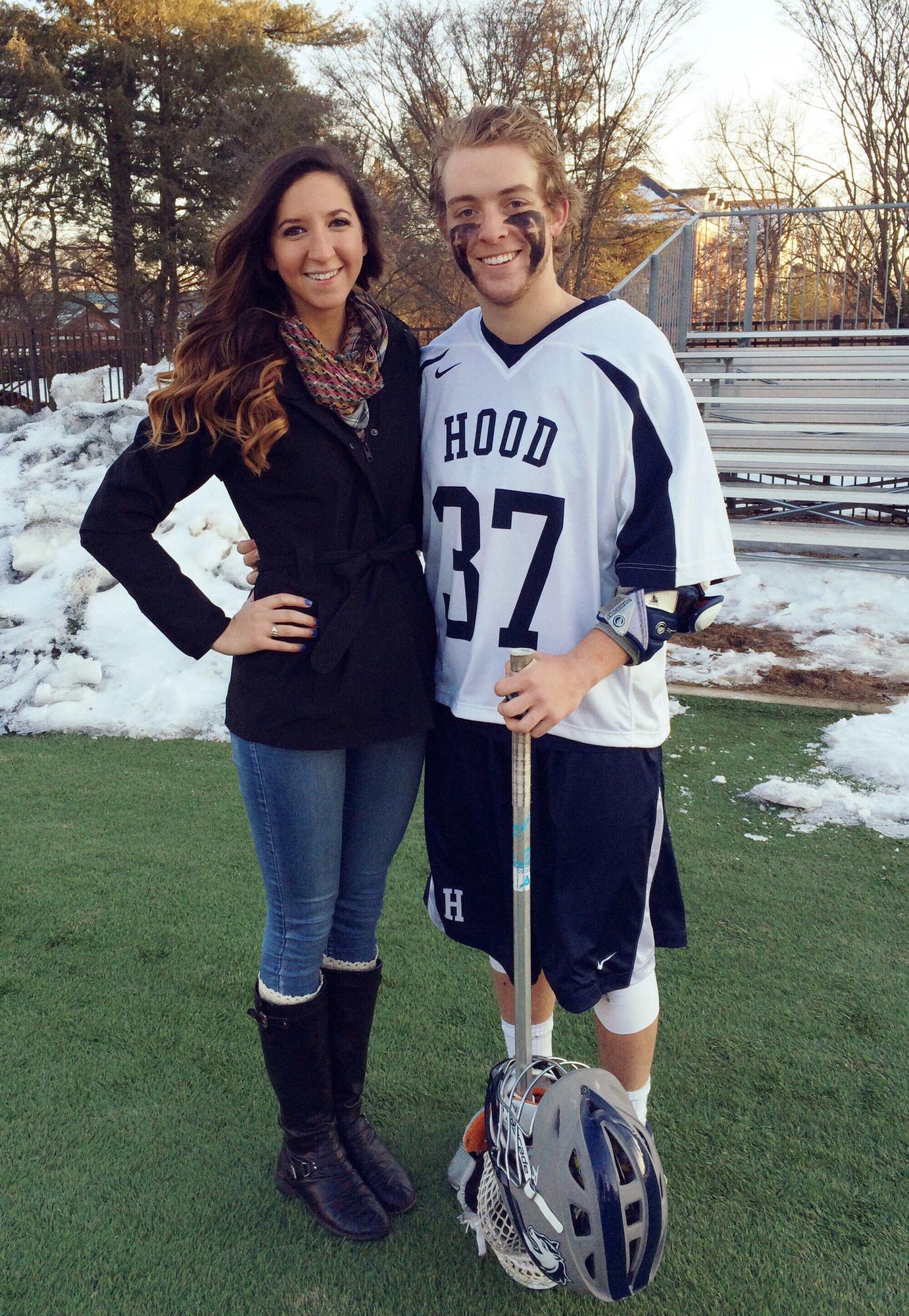 The first real picture together, post lax game!