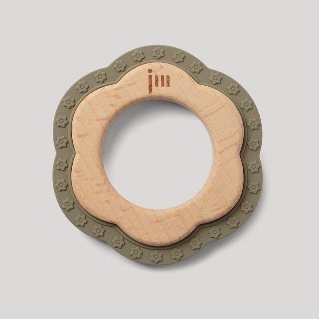 Saddle Wood + Silicone Teether