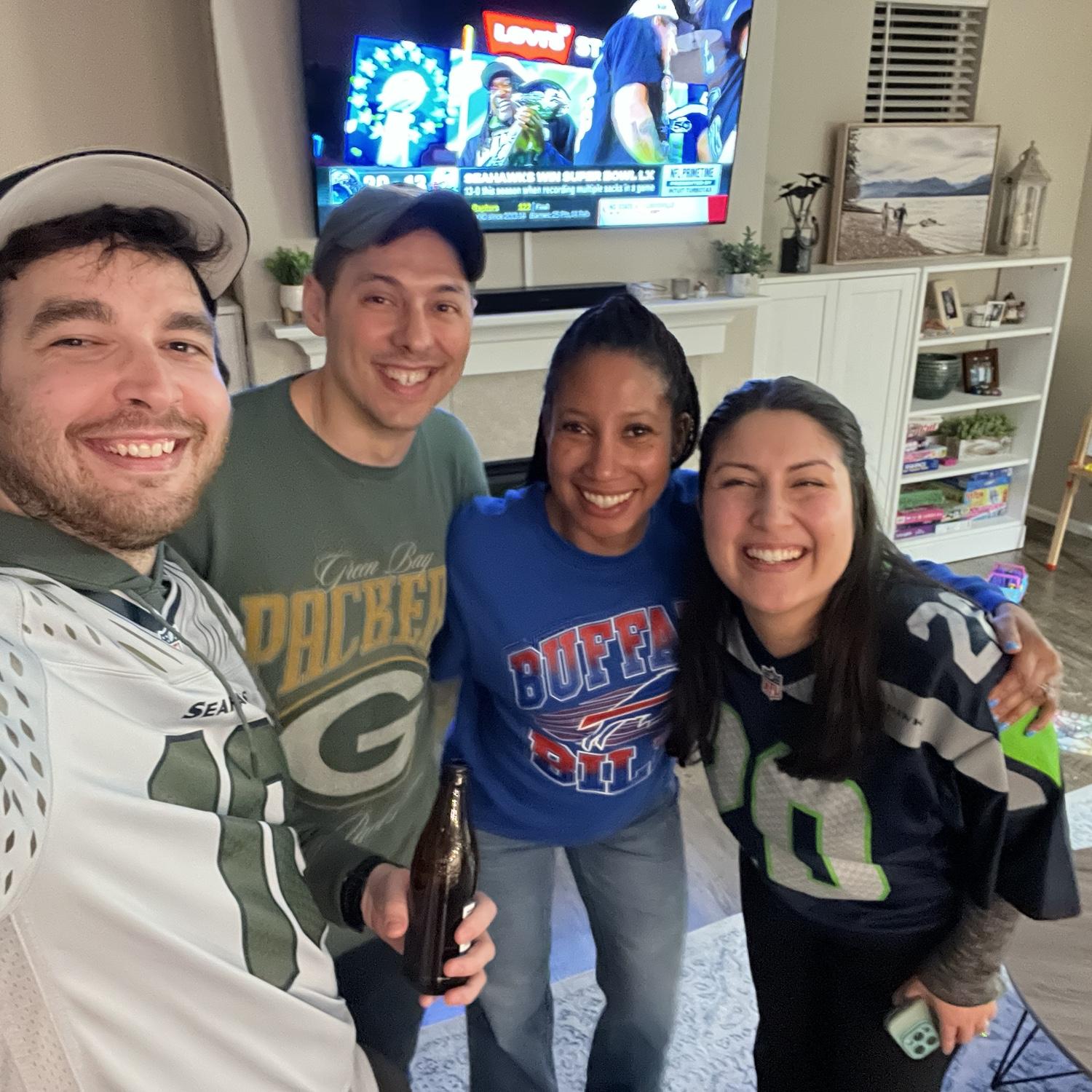 Feb 2026: GO SEAHAWKS!!! Jon & Lexi host the best parties, even when both of their teams don’t make it to the SB 🥲