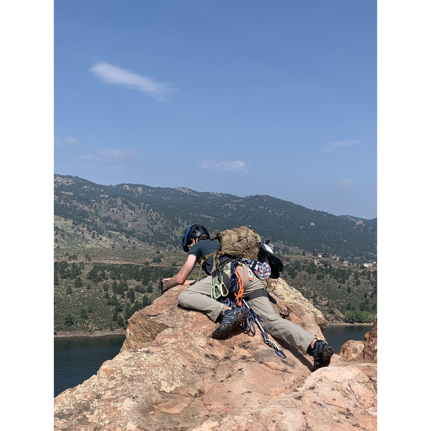Aug 10: Learning that love is kind of like climbing - hanging on for dear life and realizing that all my imaginations of it are nothing like actually doing it...