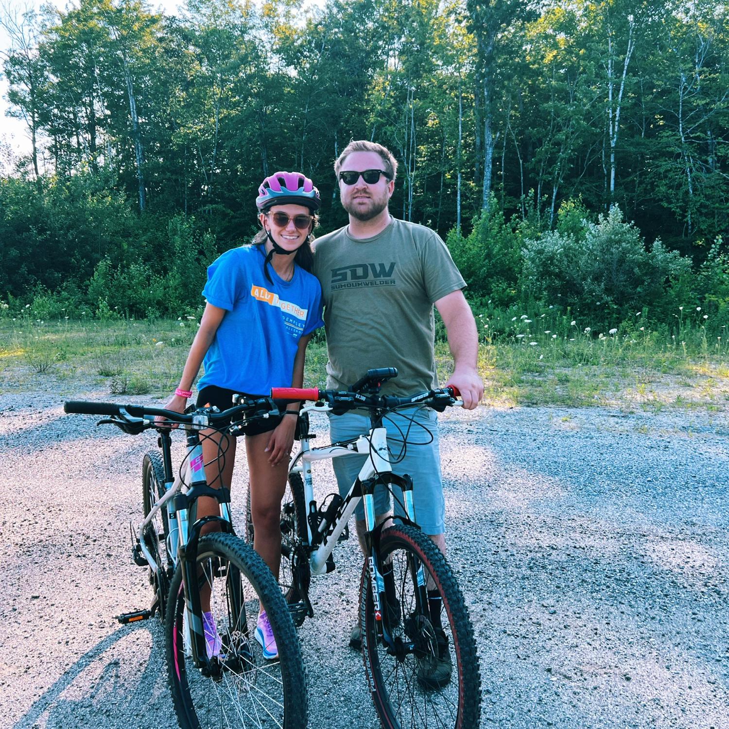 One of many, many, I mean, many forced bike rides