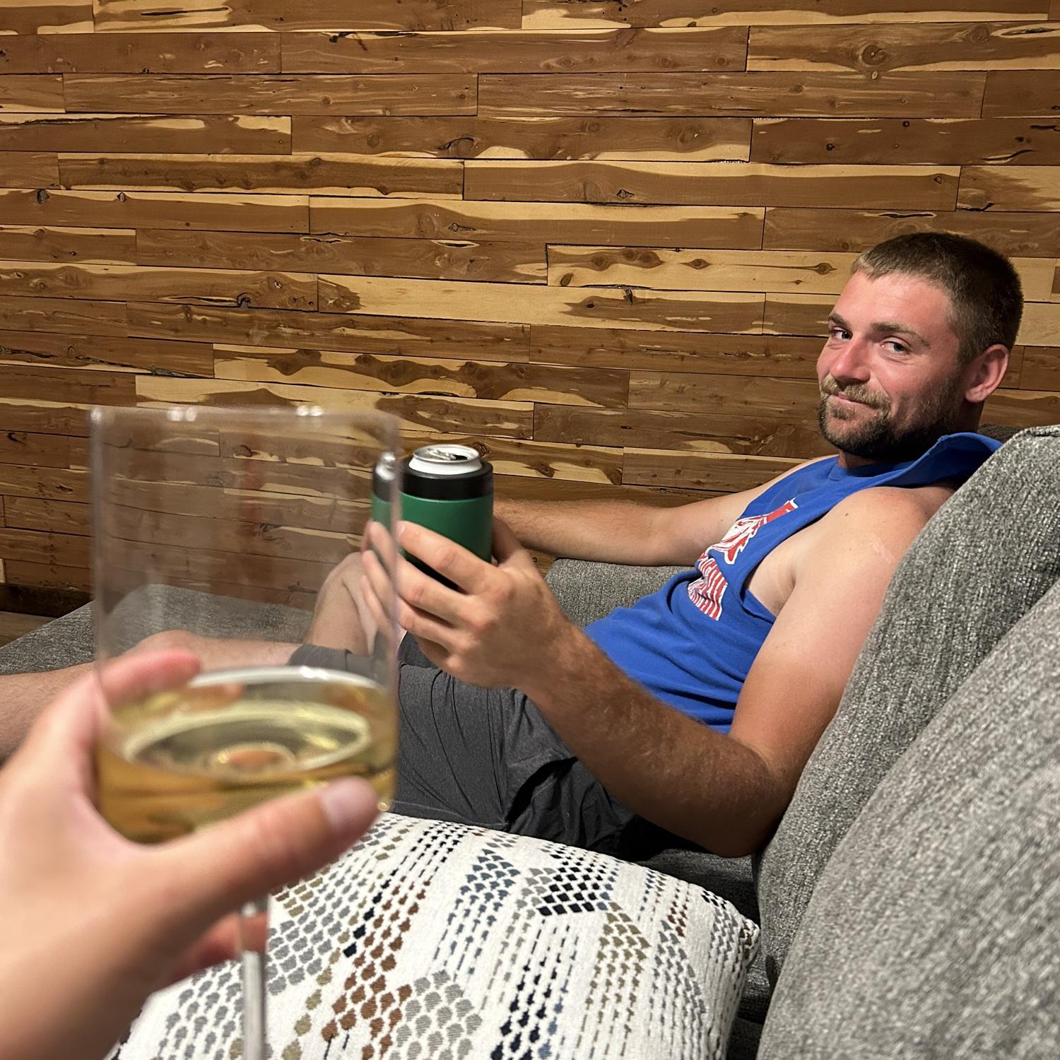 Celebrated our first night in our home!