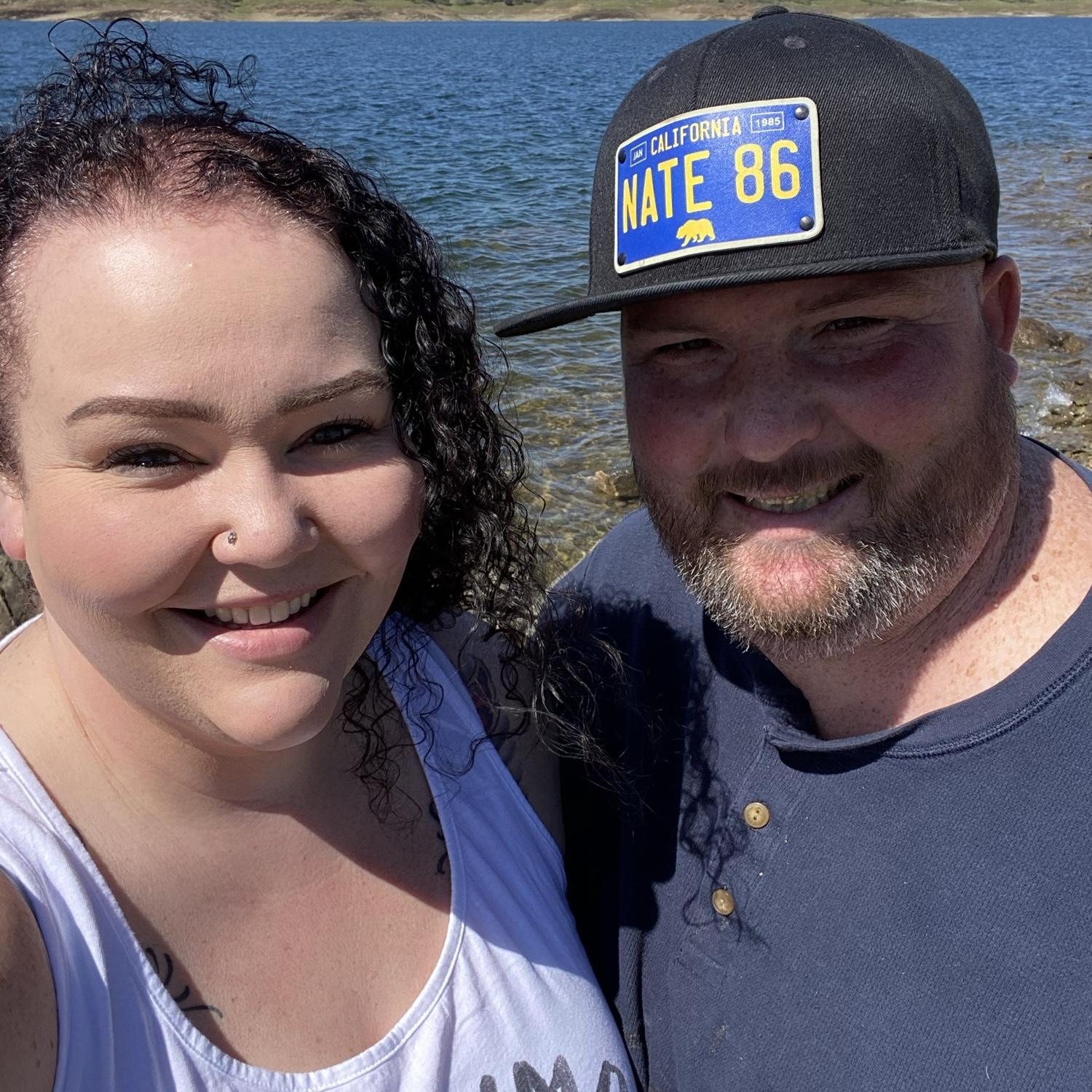 Our very first picture together during a visit to Lake Hogan!