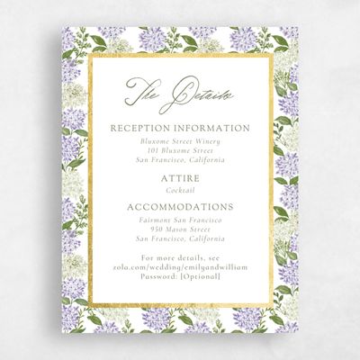 Purple Wedding Enclosure - Speranza Foil