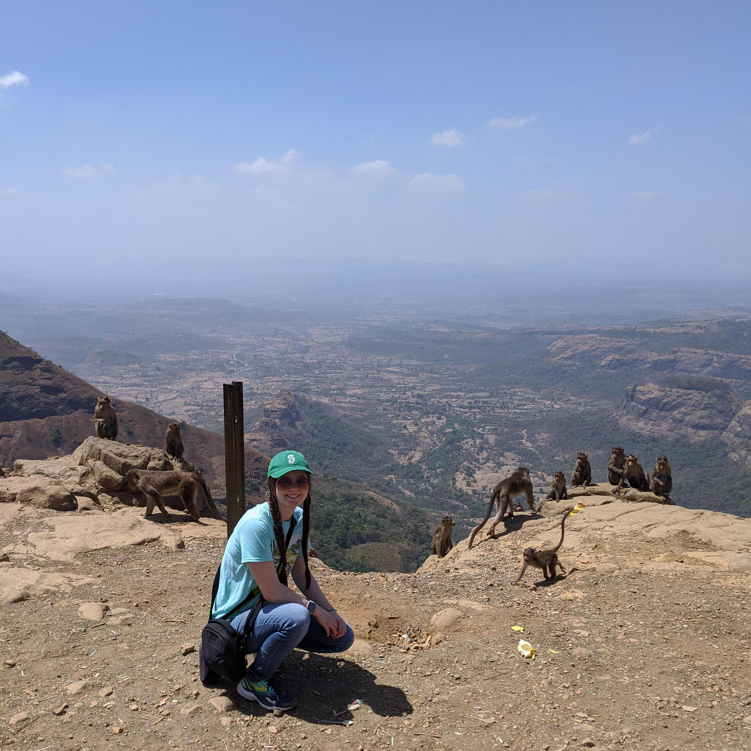 Amanda missing Joe again in India. It only took 3 month long trips for her to see Monkeys. (Lonavala, March 2020)