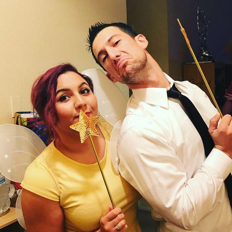 Our first Halloween dressed as the Fairly Odd Parents!