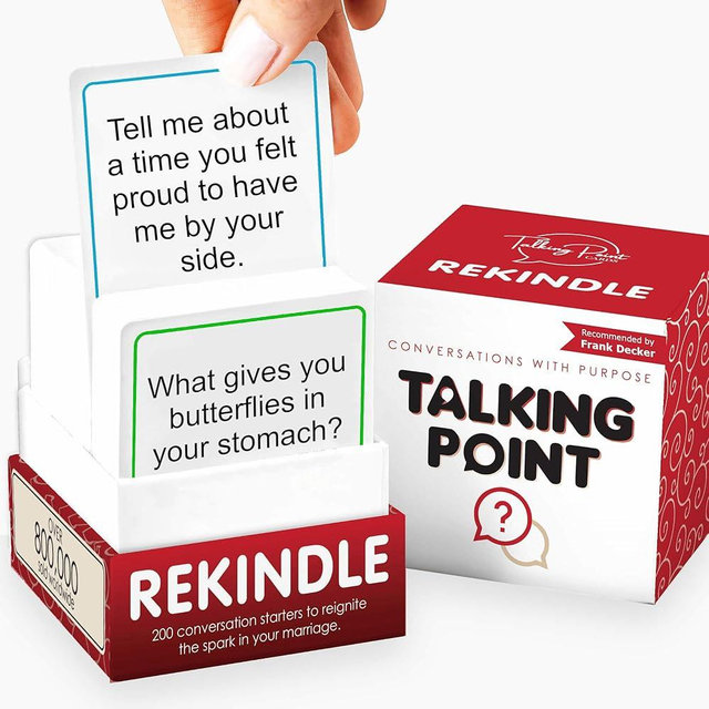 200 Couples Conversation Cards - Rekindle Couples Game for Married Couples - Questions for Long Term Relationships - Fun Topics Build Intimacy & Strong Bonds - Road Trips, Anniversary, Date Night