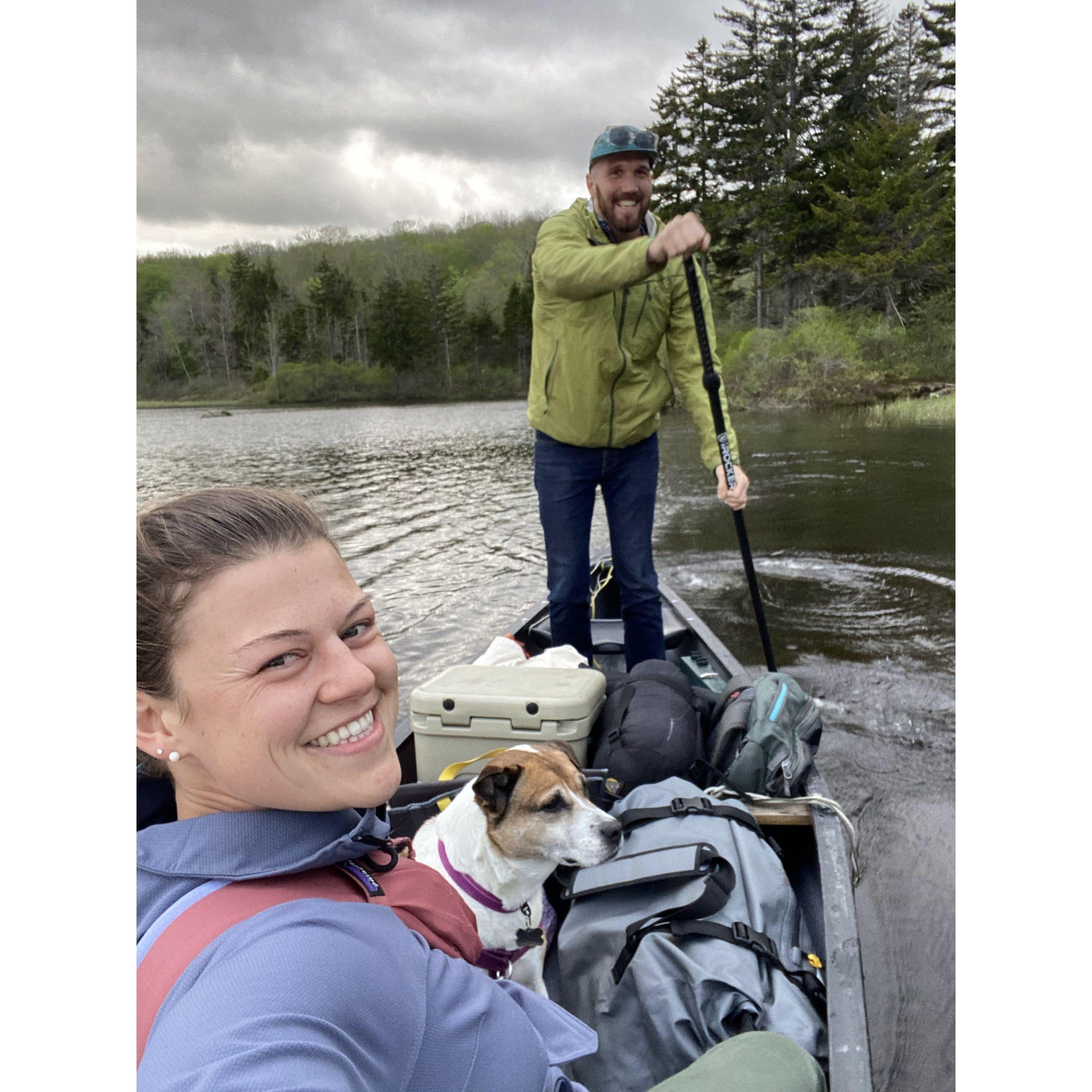 Pillsbury State Park canoe camping