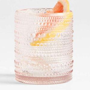 Alma Pink Vintage Highball Glass | Crate & Barrel