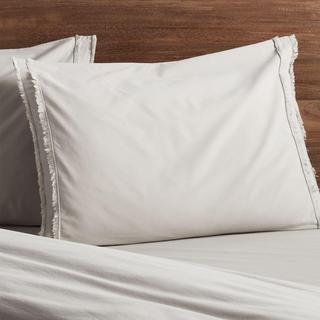 Washed Organic Eyelash Pillow Sham