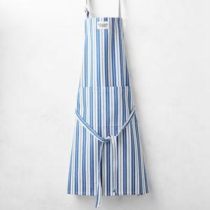 Williams Sonoma Classic Stripe Apron Bright Blue