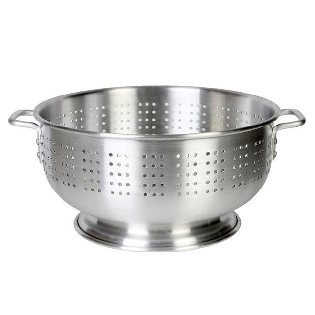 Thunder Group Aluminum Colander with Handle, 16-Quart