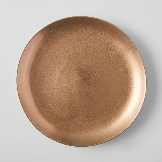 Reactive Glaze Dinnerware Dinner Plate Bronze Reactive Glaze Set of 8 BOM