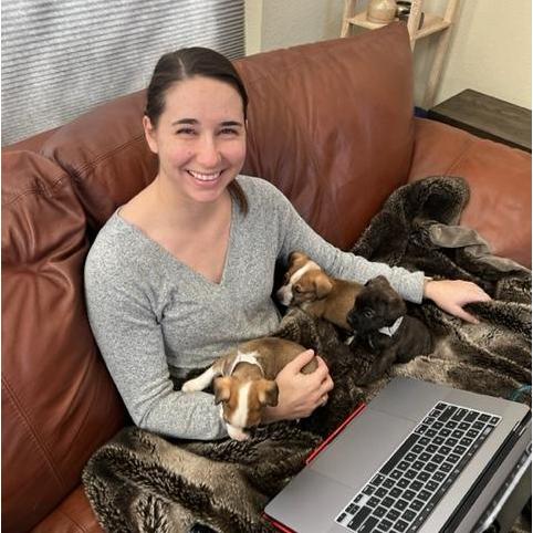 We keep ourselves busy with puppies