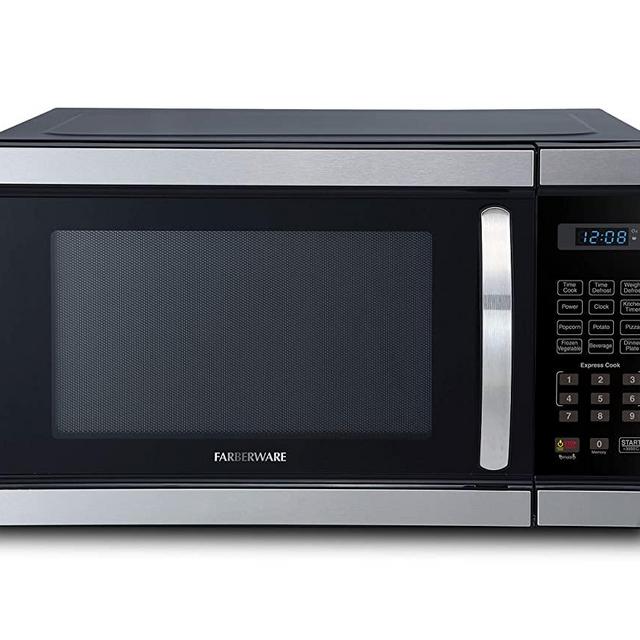 Farberware 1.1-Cu. Ft. 1000-Watt Microwave Oven, 16.54 x 20.12 x 12.03 in, Brushed Stainless Steel
