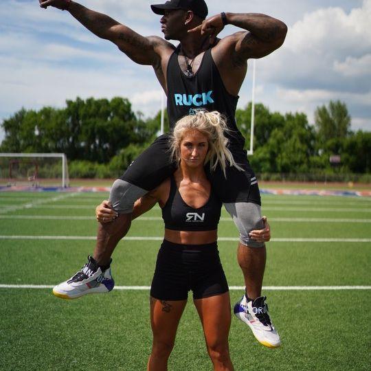 "babe, get on my shoulders"