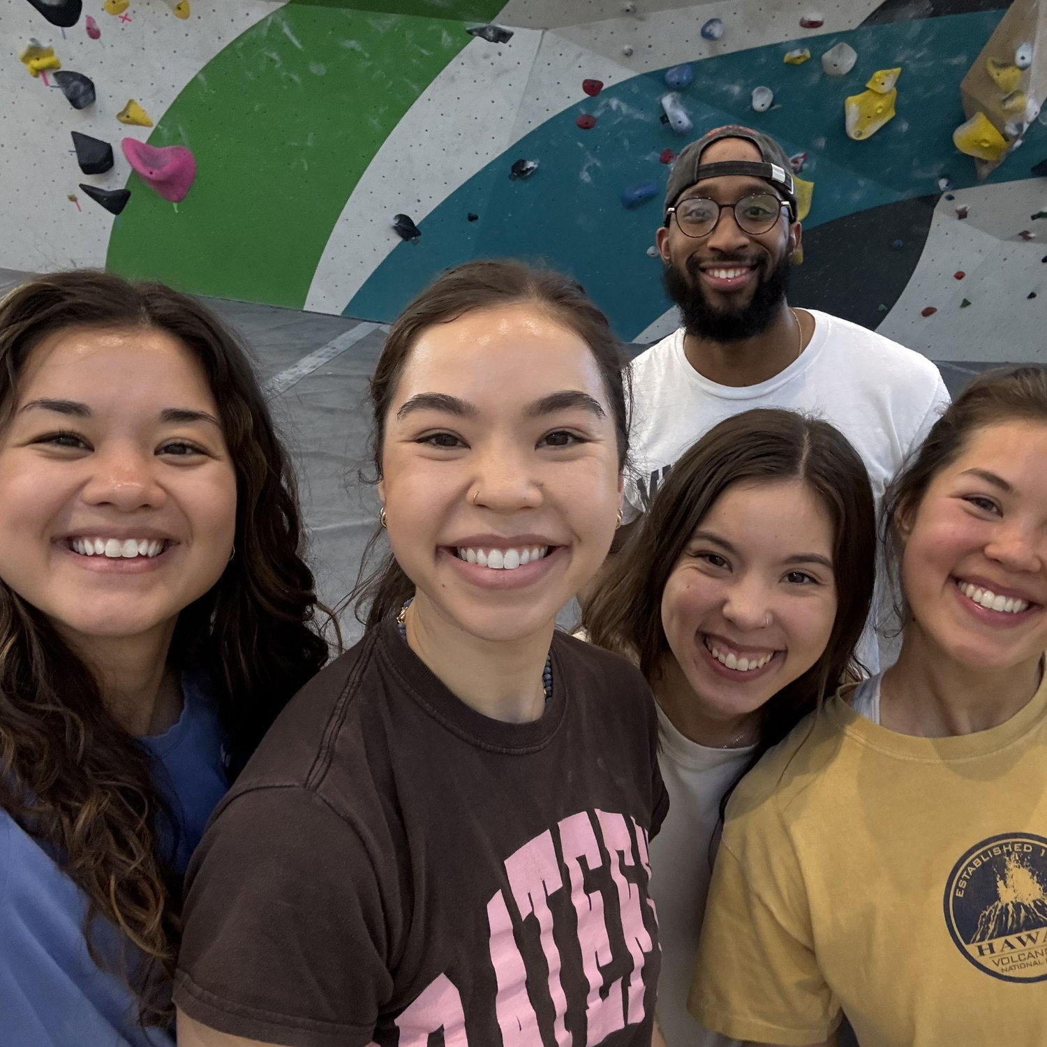 Cheng Sisters + Jacob at the climbing gym :)