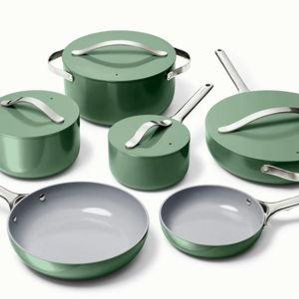 Caraway 16-Piece Cookware Set - Sage Green